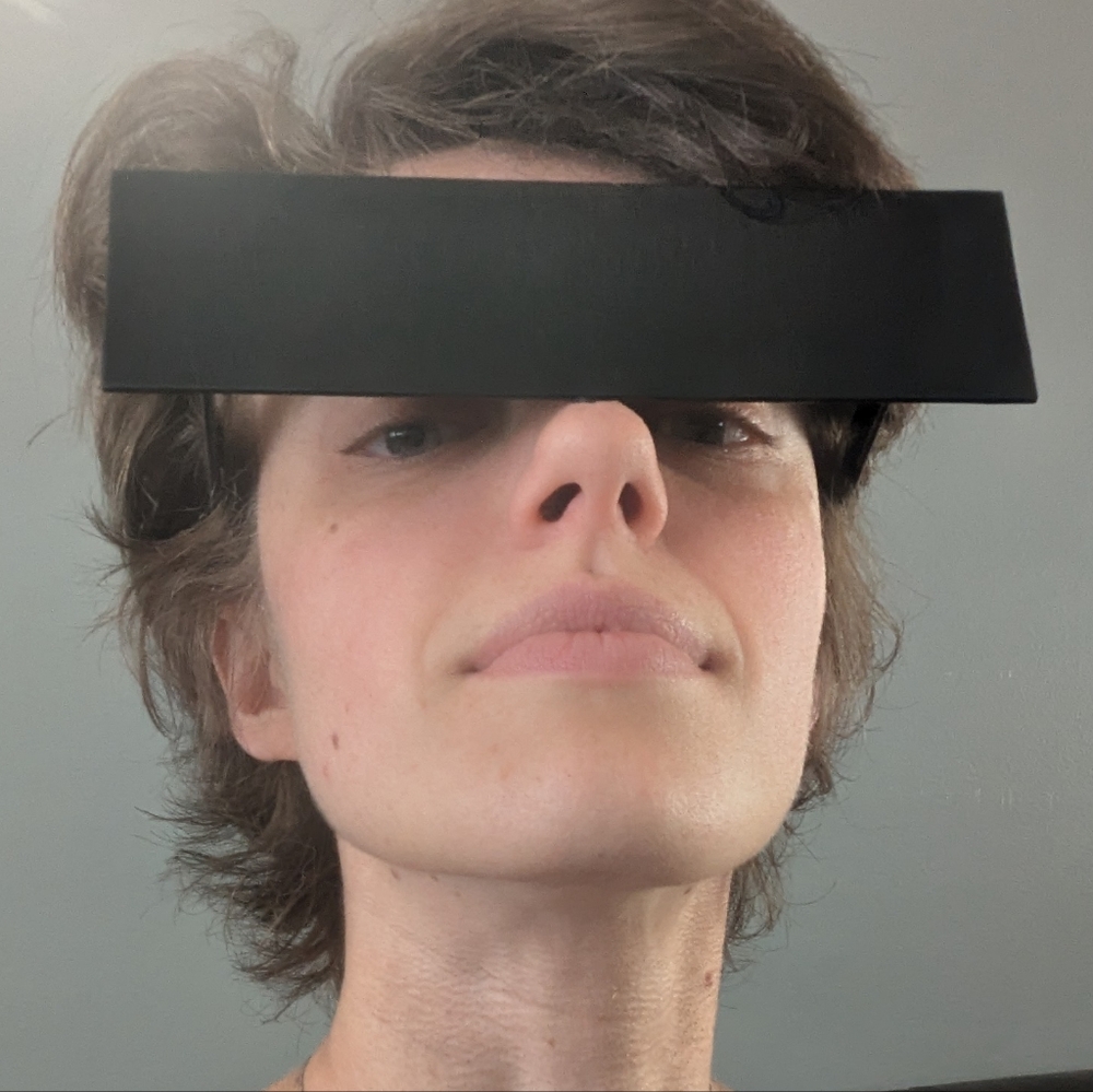 Black Solid Rectangle Sunglasses - image 2